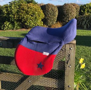 Fleece Saddle Cover - Two Colour Combo