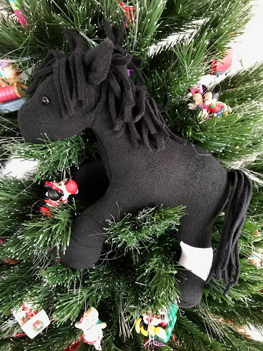 Li'l Pony - Black with One Sock (Near Side - Rear)