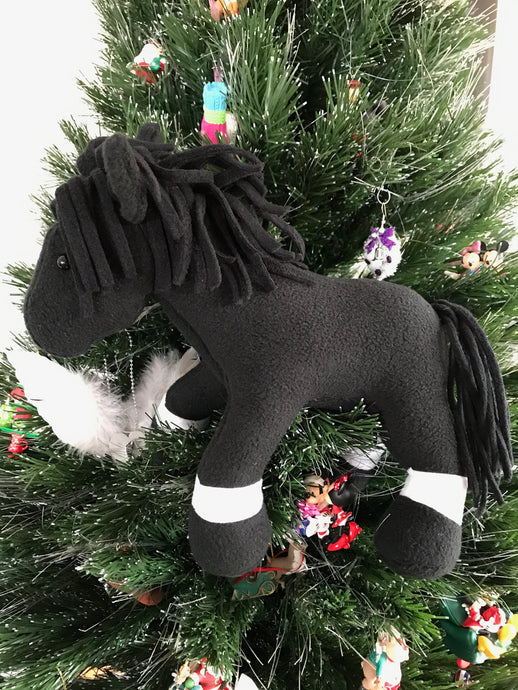 Li'l Pony - Black with Four Socks